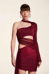 VESTIDO LONDON VINHO