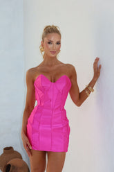 VESTIDO FOLHAS DE LUIZA  / PINK VALENTINO