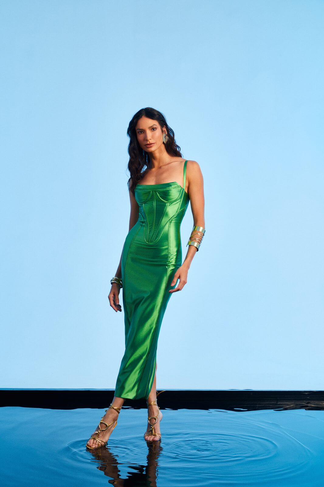 Vestido Ruby Longo Verde